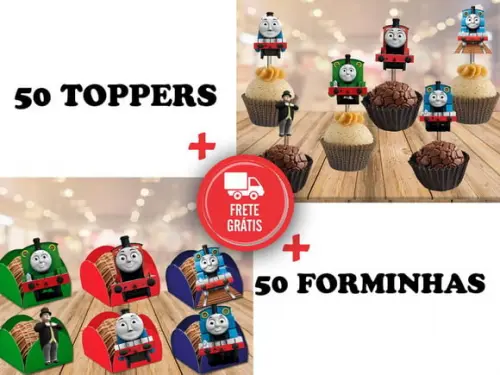 Thomas E Seus Amigos Forminhas E Toppers