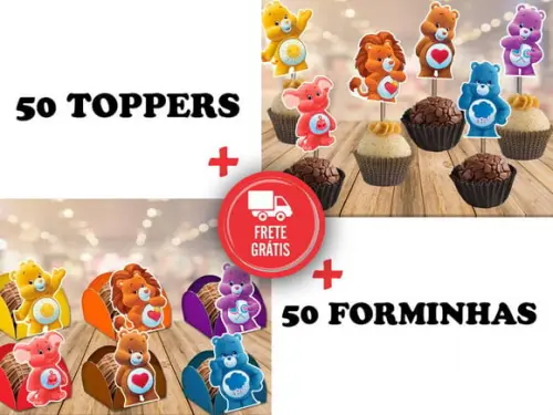 Ursinhos Carinhosos - Forminhas E Toppers