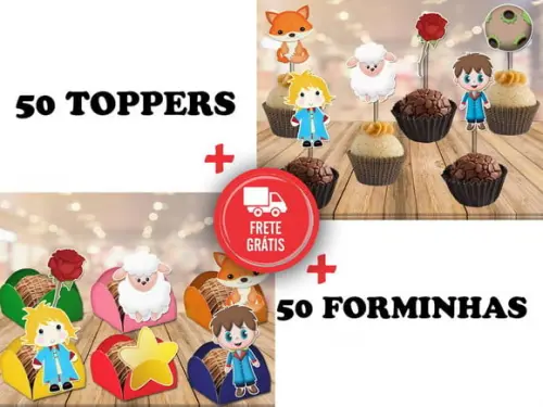 O Pequeno Príncipe - Forminhas E Toppers