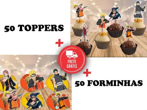 Naruto - Forminhas E Toppers