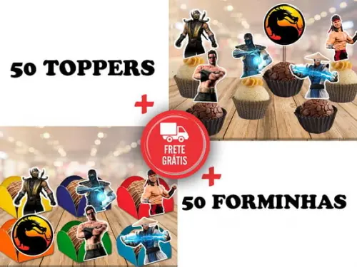 Mortal Kombat - Forminhas E Toppers