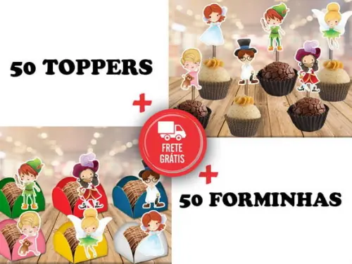 Peter Pan - Forminhas E Toppers