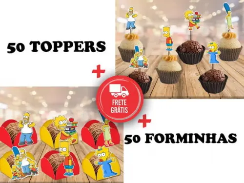 Os Simpsons Forminhas E Toppers