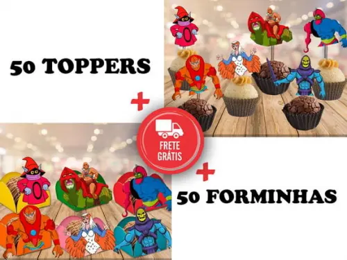 He-man - Anos 80 - Forminhas E Toppers