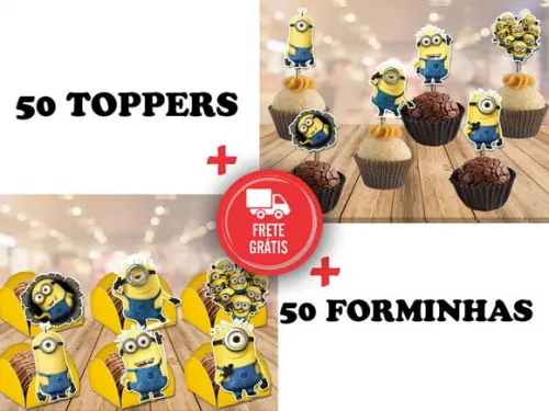 Minions - Forminhas E Toppers