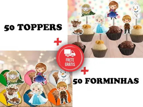 Frozen - Forminhas E Toppers