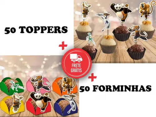 Kung Fu Panda - Forminhas E Toppers