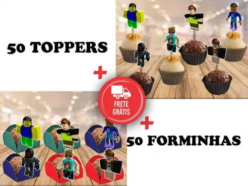 Roblox - 50 Forminhas E 50 Toppers