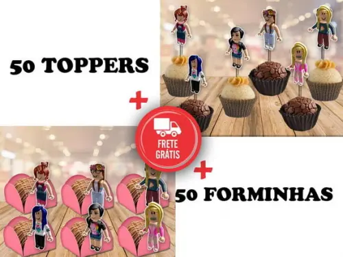 Roblox Menina - 50 Forminhs E 50 Toppers
