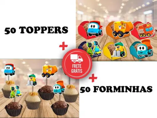 Léo O Caminhão - 50 Forminhas E 50 Toppers