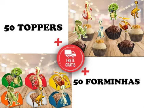 Gigantosaurus - 50 Forminhas E 50 Toppers