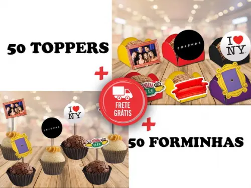 Friends - 50 Forminhas E 50 Toppers