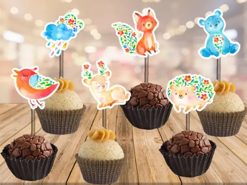 toppers animais primavera