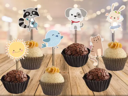 topper animais fofinhos