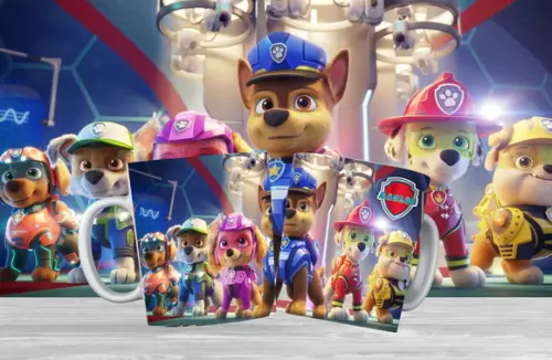 caneca patrulha canina o filme - polímero