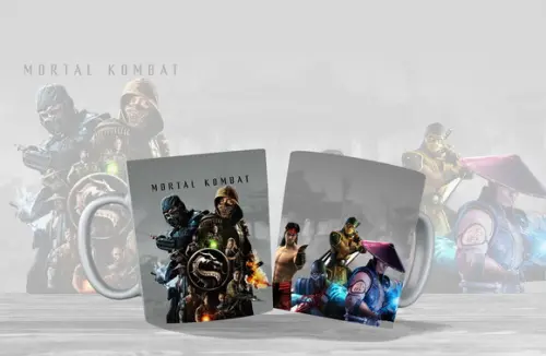 caneca mortal kombat - polímero