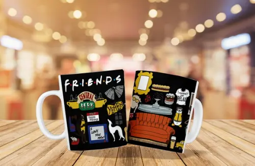 caneca friend´s - polímero