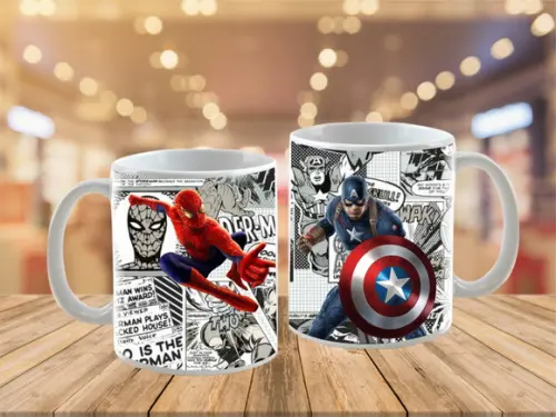 caneca vingadores - polímero