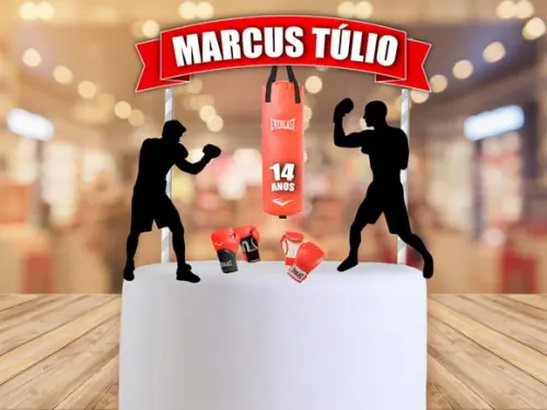 Topo de bolo boxe