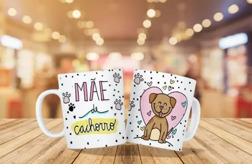 caneca personalizada para mamães de pet - um mimo!