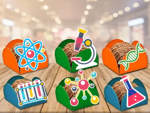 forminhas cientistas- 100 unidades