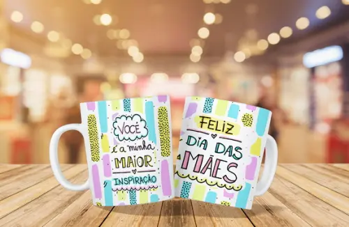 caneca dia das mães de cerâmica - feliz dia das mães!