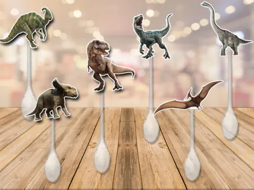 colherzinha para brigadeiro personalizada dinossauros