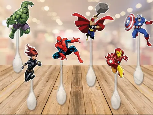 colherzinha para brigadeiro personalizada vingadores