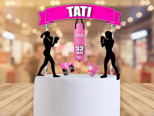 Topo de bolo boxe