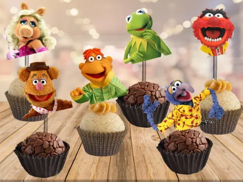 topper os muppets - 100 unidades