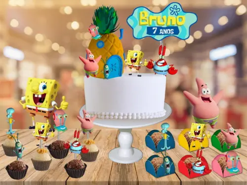 kit festa bob esponja