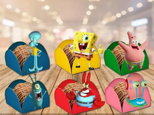 forminhas bob esponja- 100 unidades