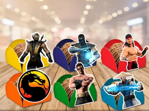 forminhas mortal kombat- 100 unidades