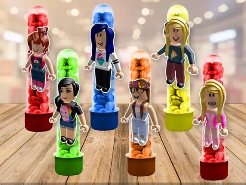 roblox - apliques para tubetes - 50 unidades