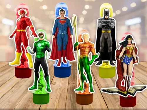 apliques para tubetes liga da justiliga - 50 unidades