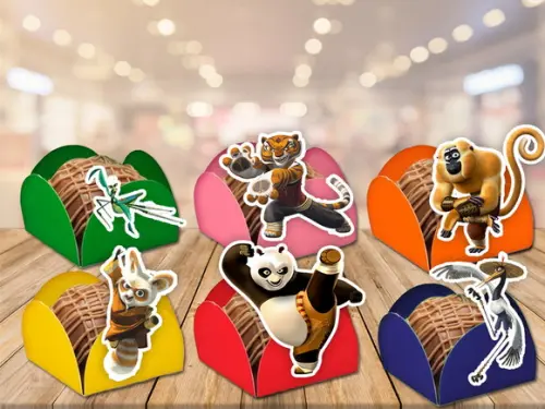 forminhas kung fu panda- 100 unidades