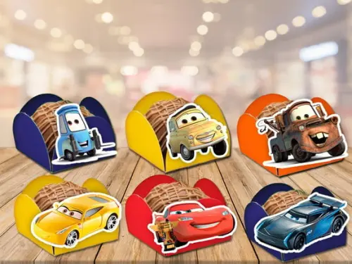 forminhas carros disney - relâmpago mcqueen - 100 unidades