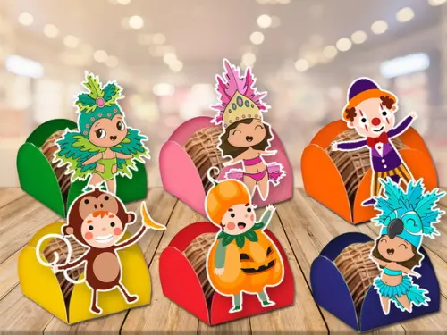 forminhas carnaval bloquinho infantil- 100 unidades