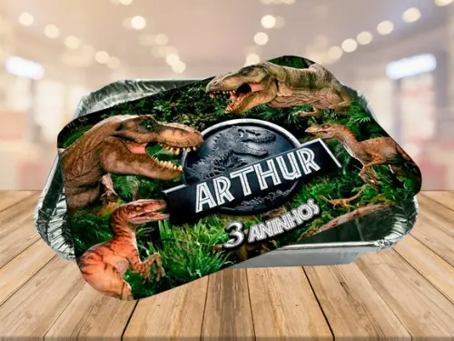 tampa de marmitinha dinossauros jurassic world -FRETE GRÁTIS