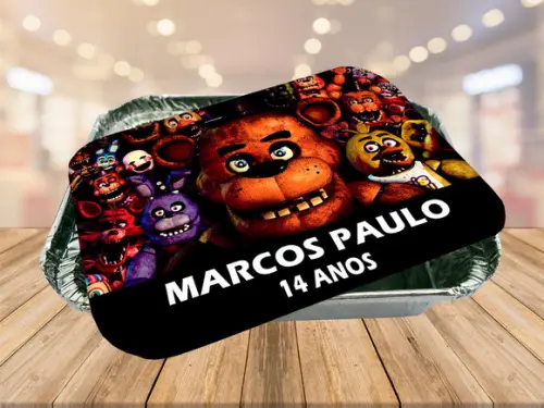 fnaf world five nights at freddy - tampa de marmitinhas
