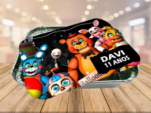 tampa de marmitinha fnaf world five nights at freddy