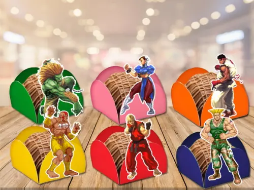 forminhas street fighter- 100 unidades