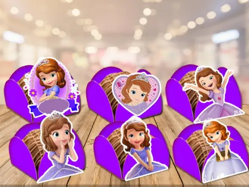 forminhas para doces princesa sofia- 100 unidades