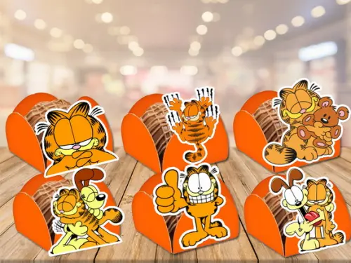 forminhas para doces garfield- 100 unidades