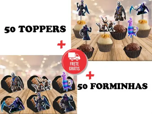 fortnite - 50 toppers + 50 forminhas