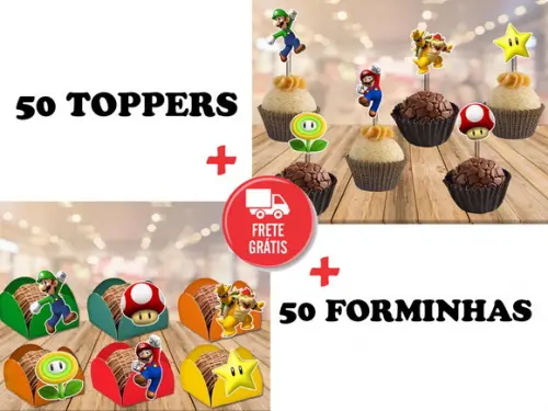 super mario 50 toppers + 50 forminhas