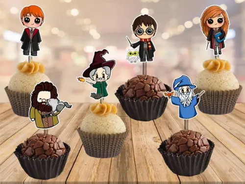 topper harry potter - 100 unidades