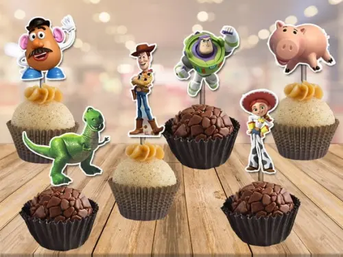 topper toy story - 100 unidades