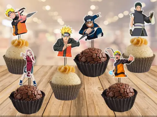 topper Naruto - 100 unidades