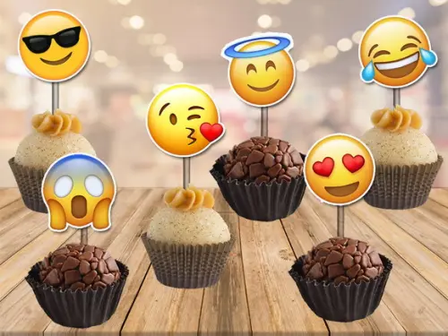 topper Emoji - 100 unidades